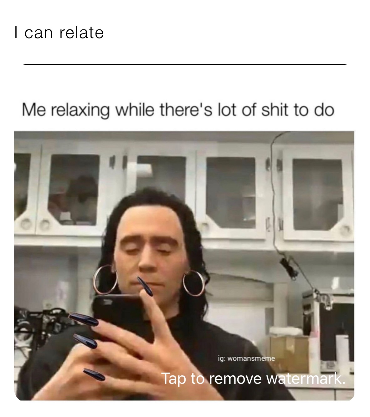 I can relate 