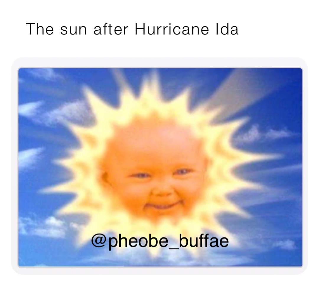 The sun after Hurricane Ida