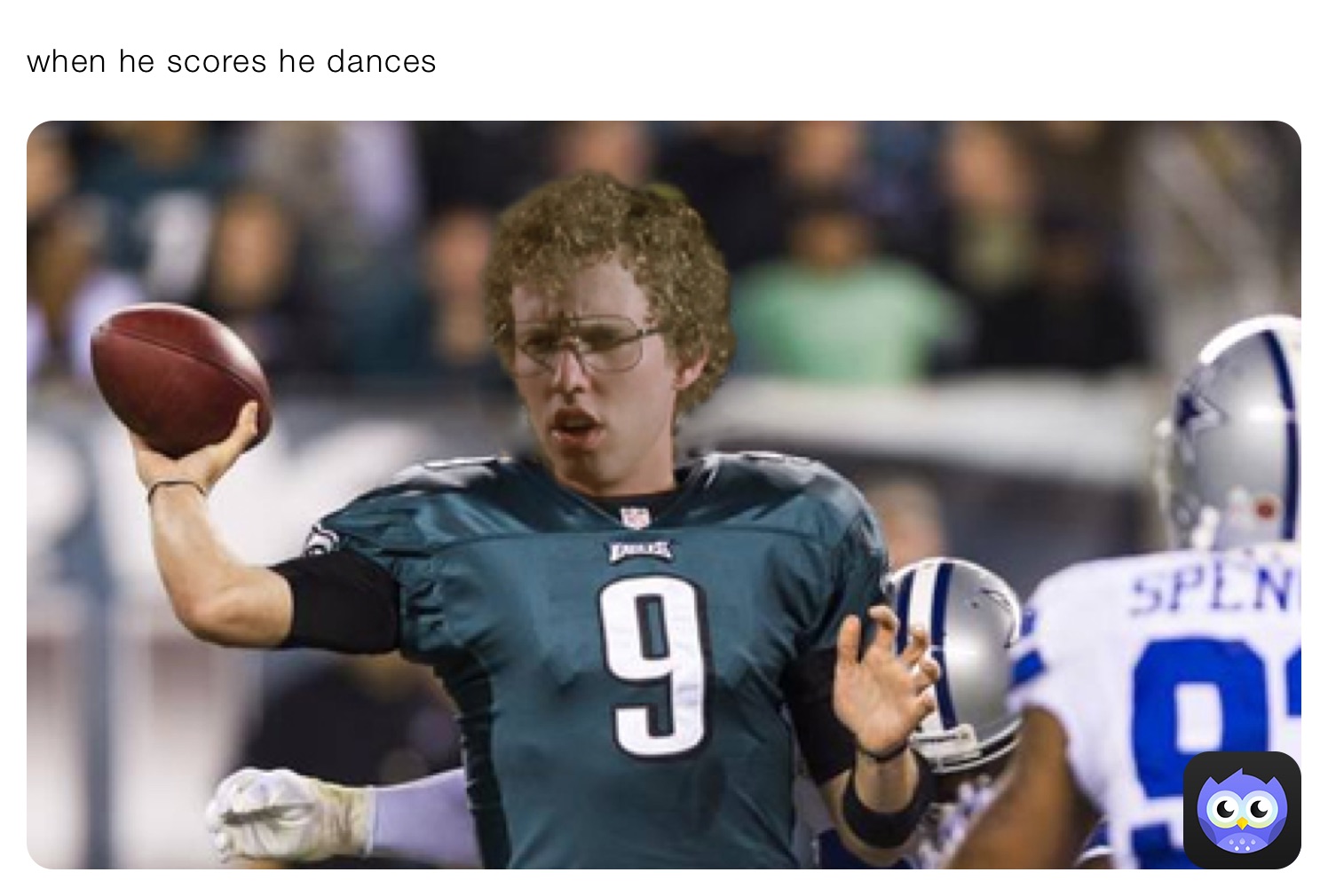 when he scores he dances