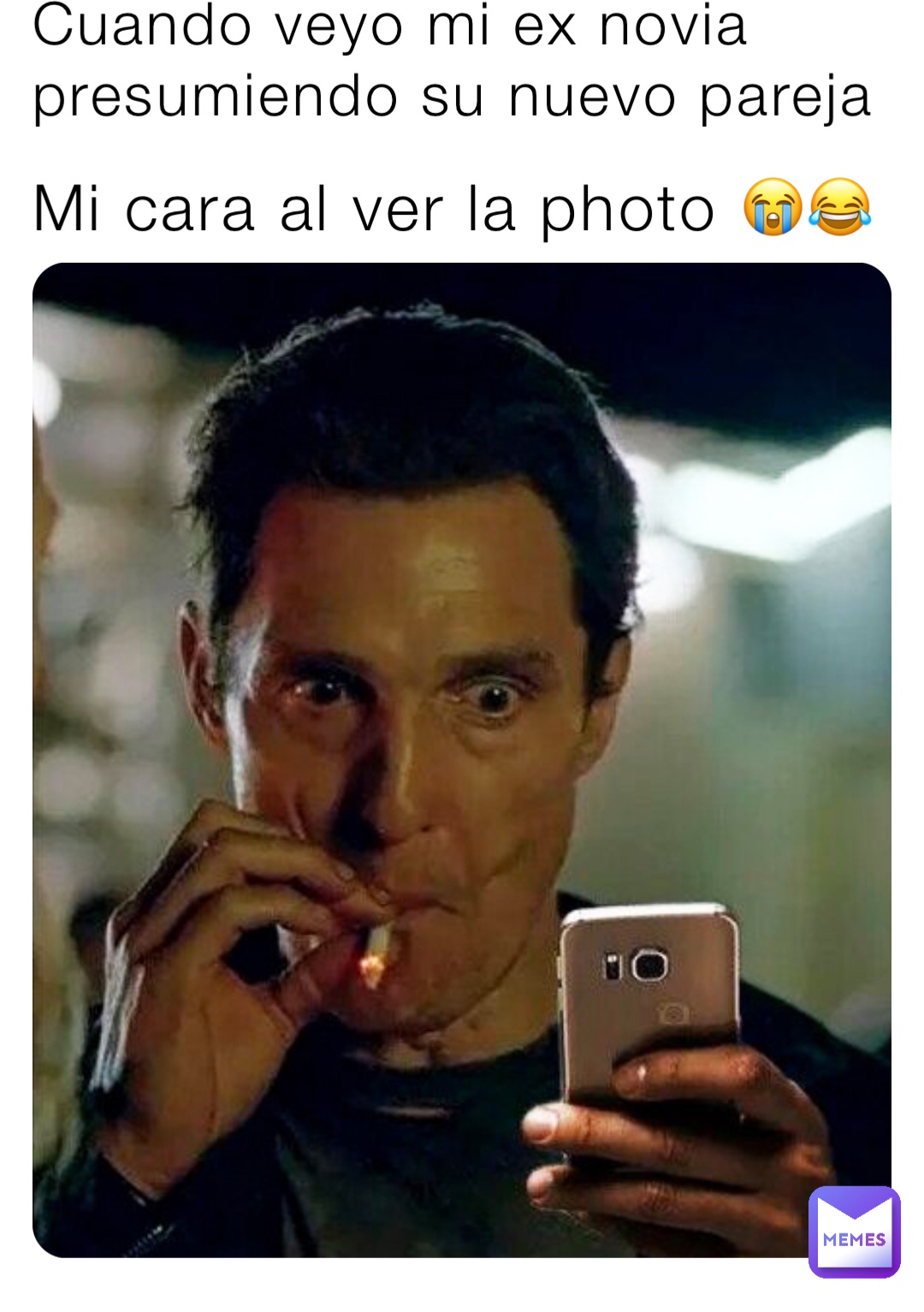 Mi cara al ver la photo 😭😂 Cuando veyo mi ex novia presumiendo su nuevo pareja