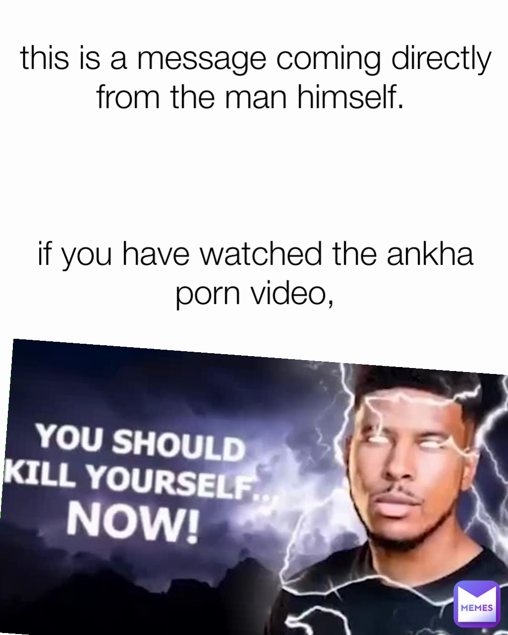 this is a message coming directly from the man himself. 



if you have watched the ankha porn video,