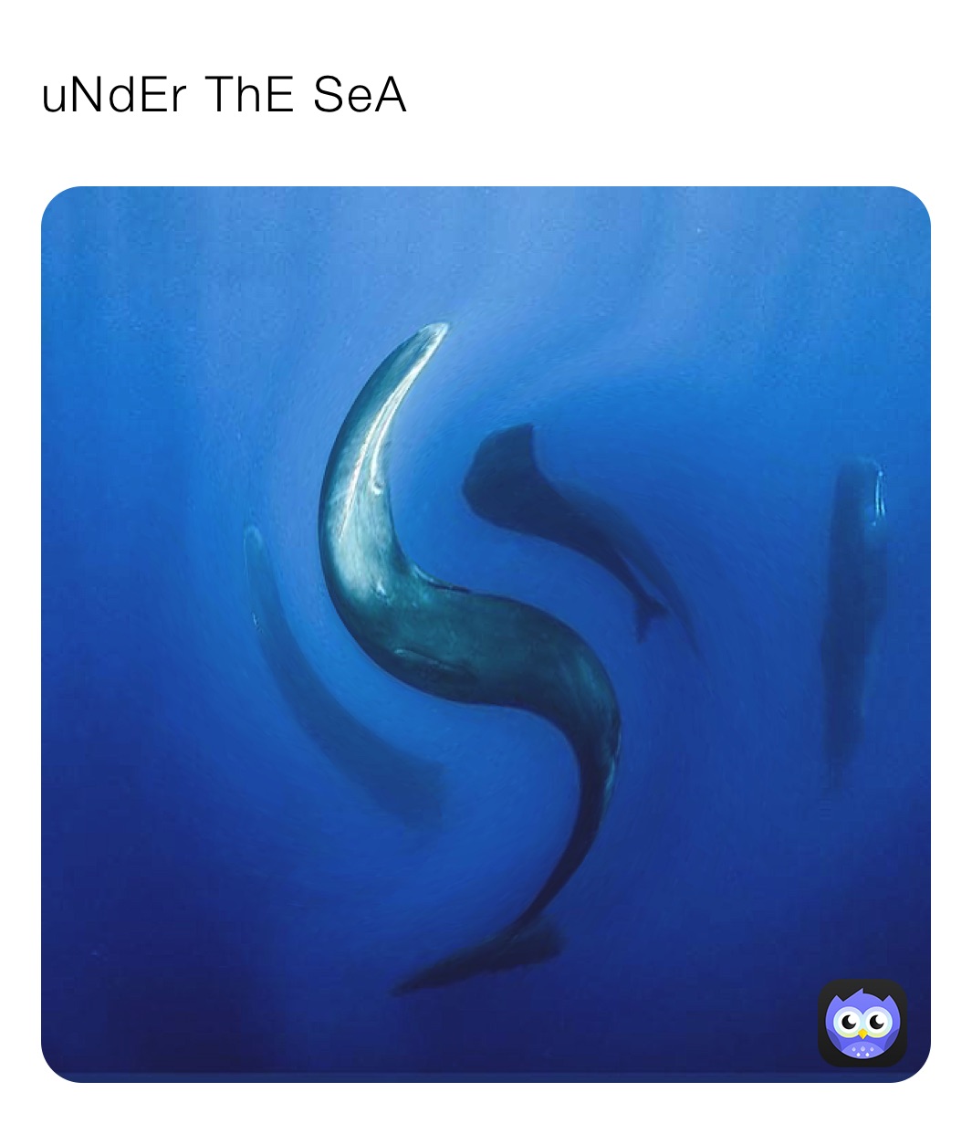 uNdEr ThE SeA