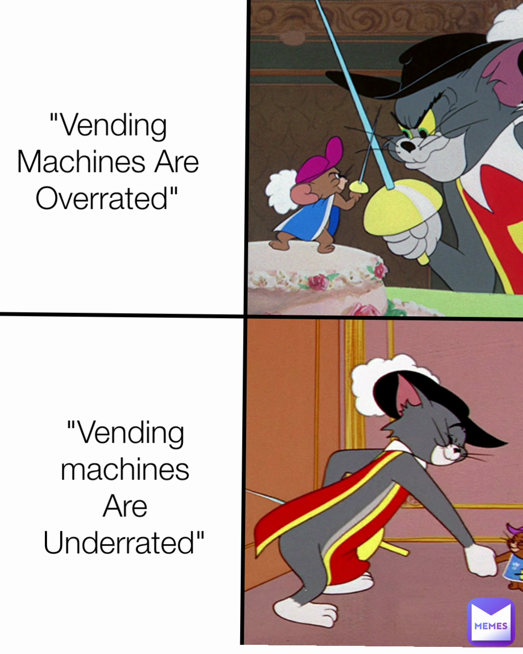 "Vending machines Are Underrated" "Vending Machines Are Overrated"