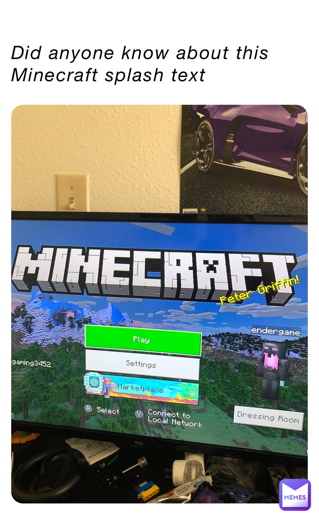 Did anyone know about this Minecraft splash text