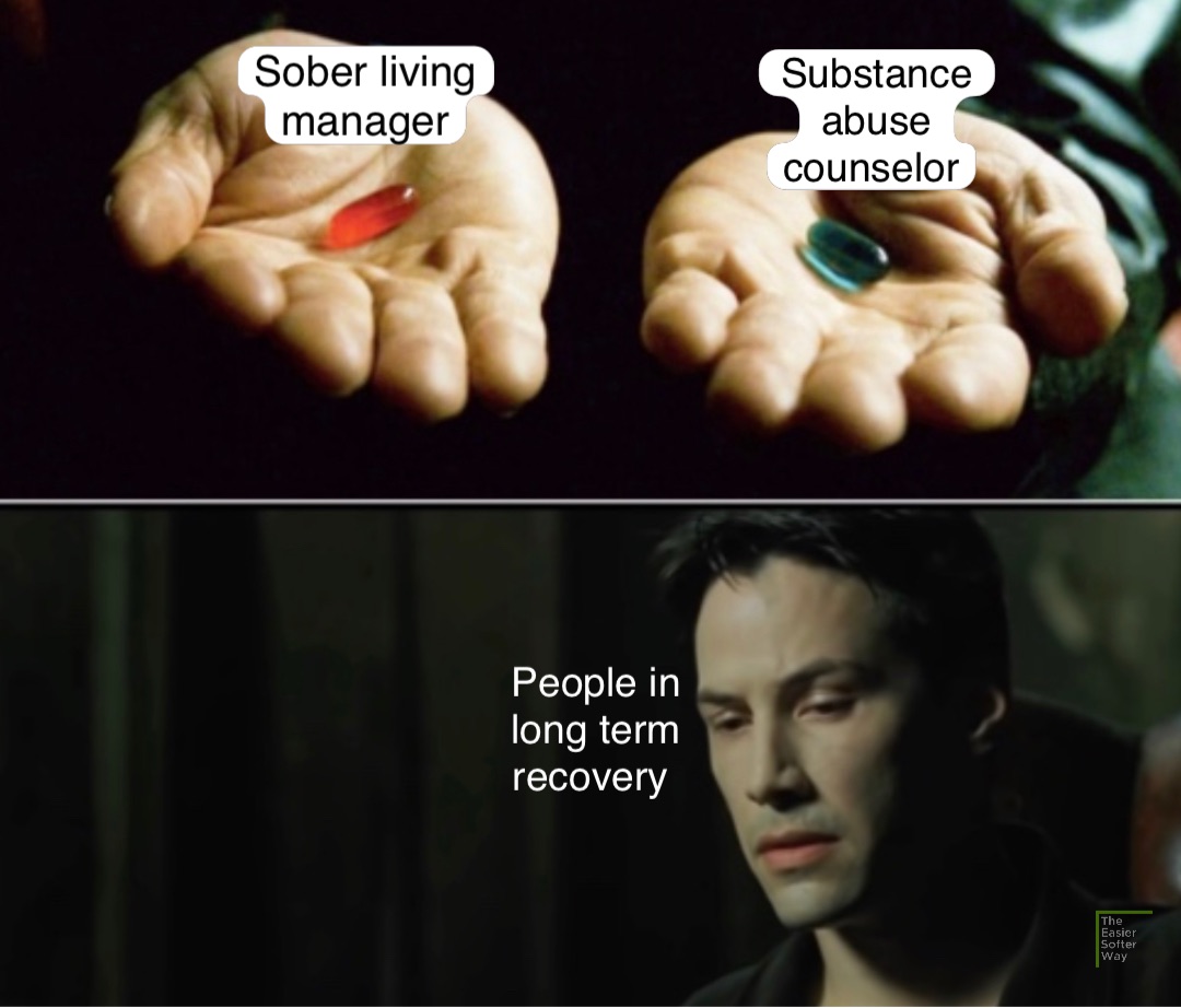Sober living manager Substance abuse counselor People in long term recovery
