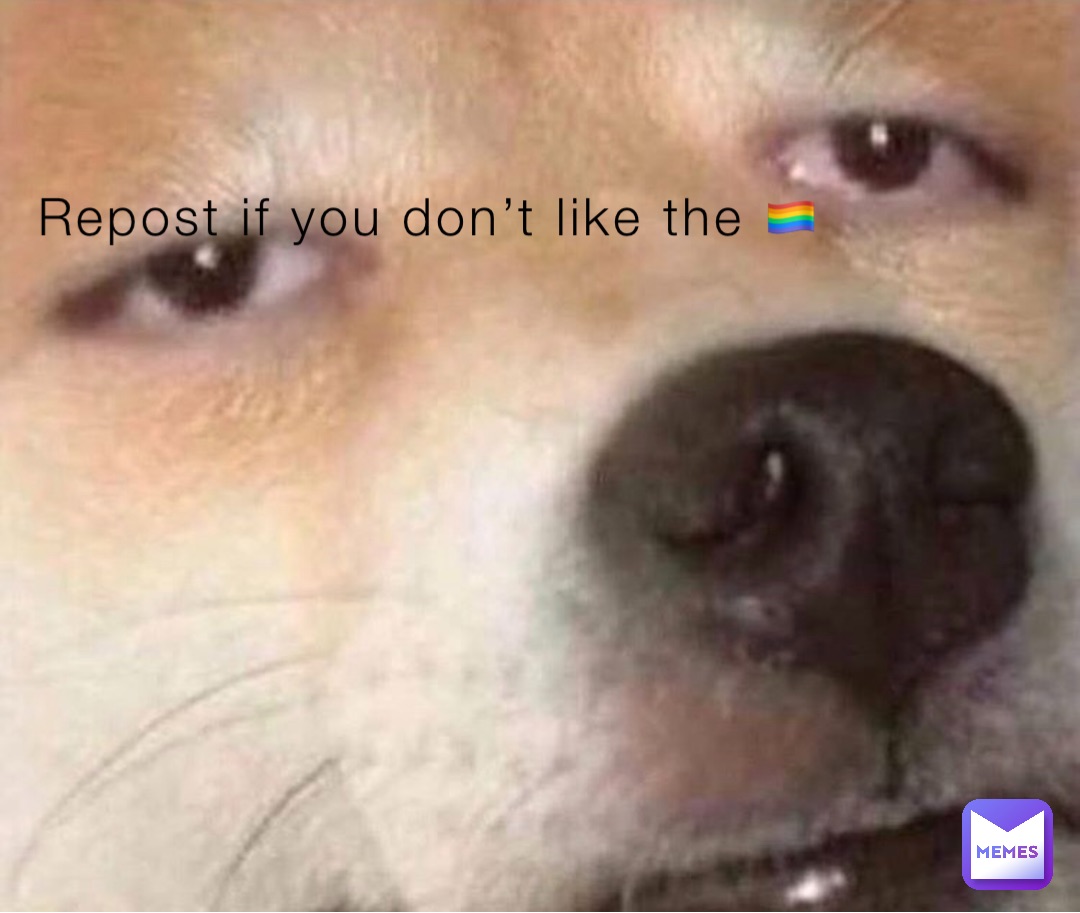 Repost if you don’t like the 🏳️‍🌈