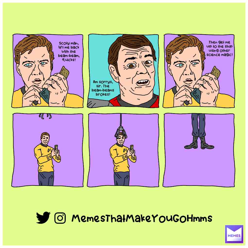 Back when the science was simples...and it wasn't all abouts the poop that is StarTrekDiscovery. #startrek #startrekdiscovery #kirk #captainkirk #scotty #beameme #scifi #science #tvshow #tvseries #tvprogrammes #comicstrip #newmemes #dailymemes #dailymeme #dailypost #dailylaugh #dailycontent #dailydoseofmemes