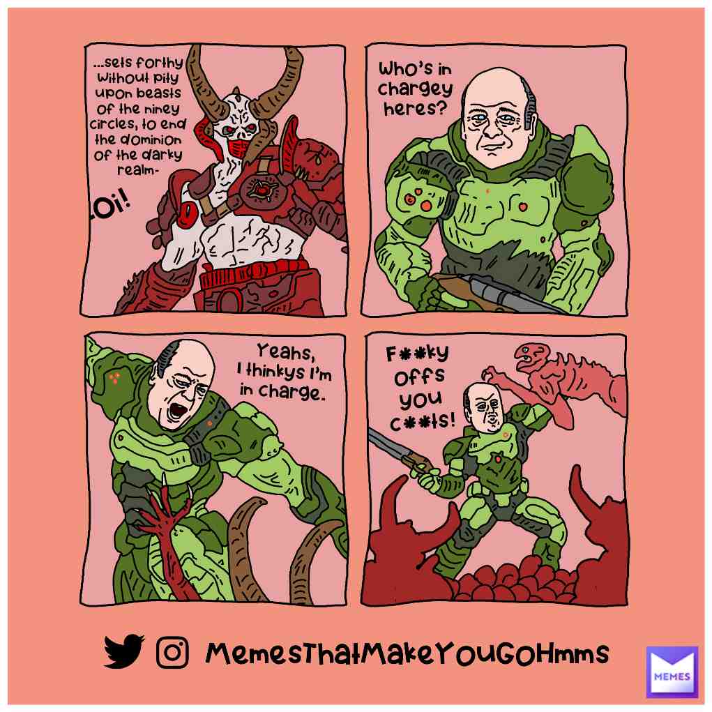 In times as troubly as these, we need a true devil/demons slayer to take charge... #doom #doommemes #doometernal #videogames #gamingmemes #gaming #ted #hankey #darts #dailymemes #dailymeme #dailyhumour #cartoonmemes #demon #demonslayer #devil