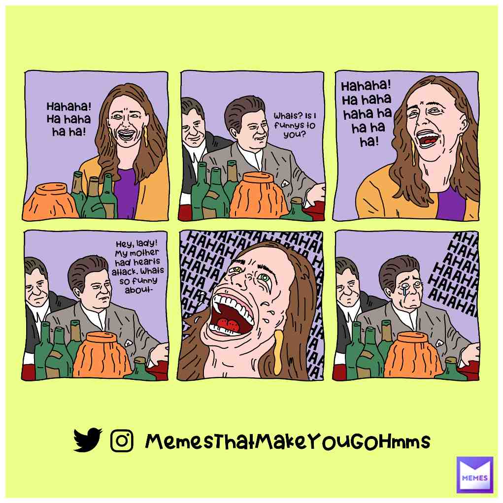 Why she always laugh at not-funny thing? #jacindaardern #goodfellas #laughing #laughmemesdaily #comicstrip #comic #vaccine #dailymemes #dailymeme #funnymemes #funny #funnyshit #funnyaf #funnymemesdaily #funnyjokes #newzealand #primeminister