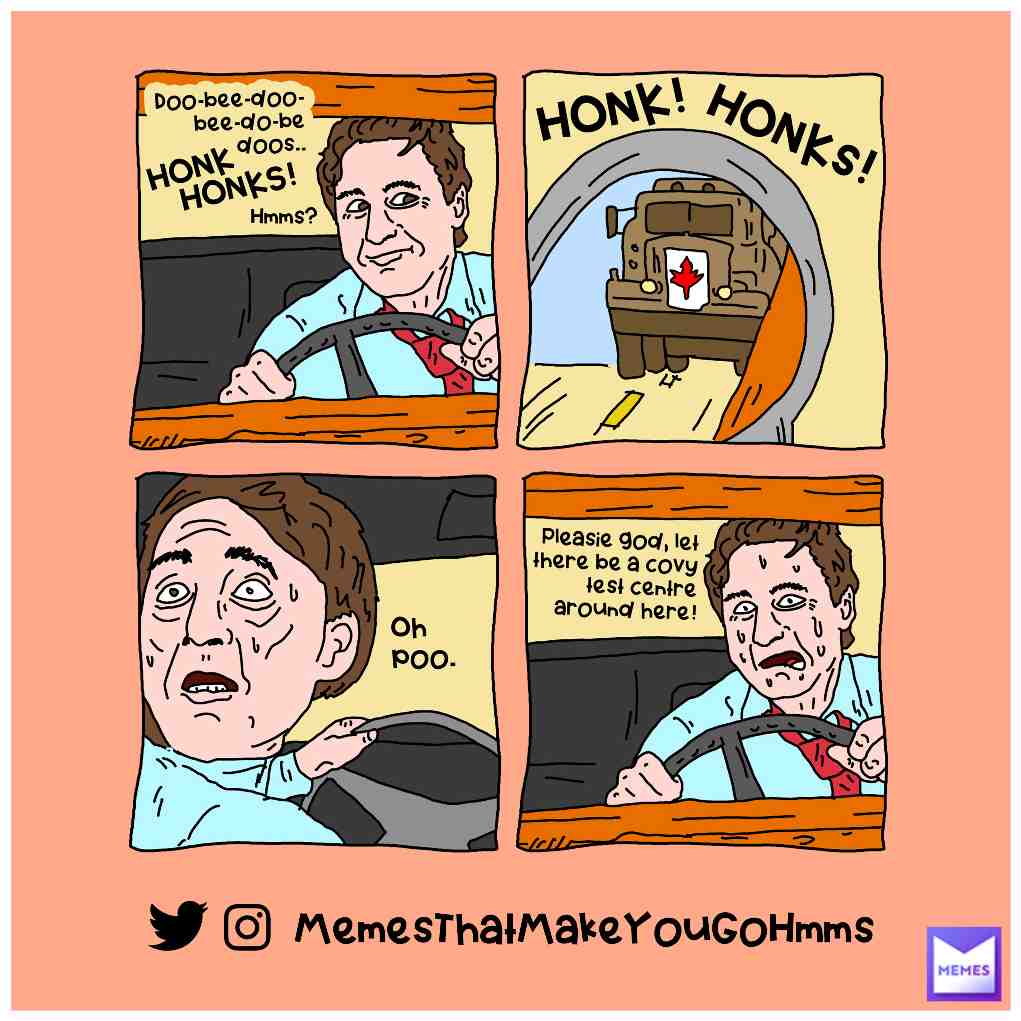 The Duel goes on between Justin Trudeau and the Canadian Truckers... #justintrudeau #justin #trudeau #truck #trucker #canada #canadian #canadaproblems #canadiansbelike #duel #cartoonmemes #moviememes