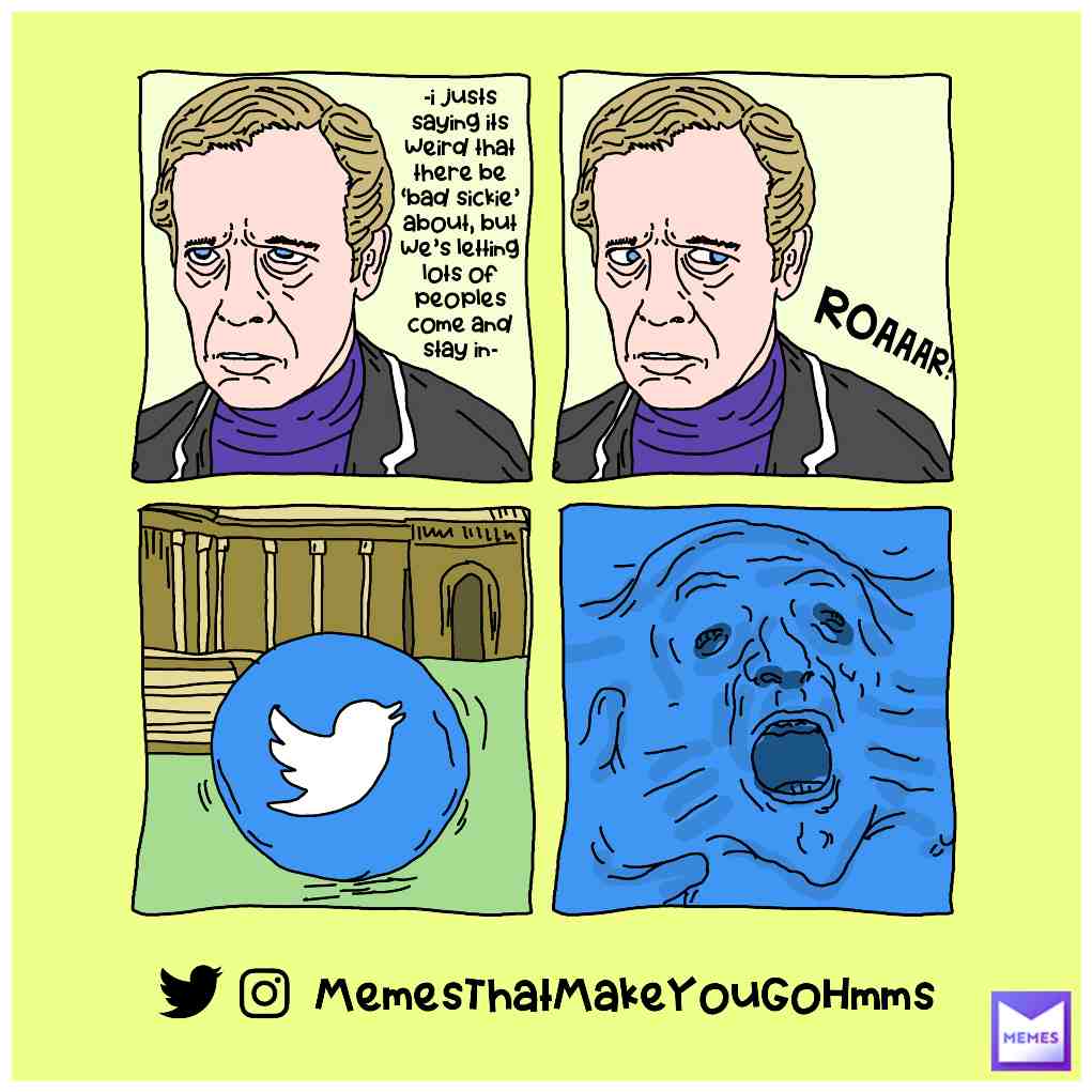 Covy, wars, jabbys, elections...First panel could be questioning anything and it would still work... #twitter #twittermemes #twittersucks #banned #theprisoner #prisoner #blue #question #questions #questionablememes #questionsandanswers #questionmemes #ukraine #dailymemes #dailydankmemes