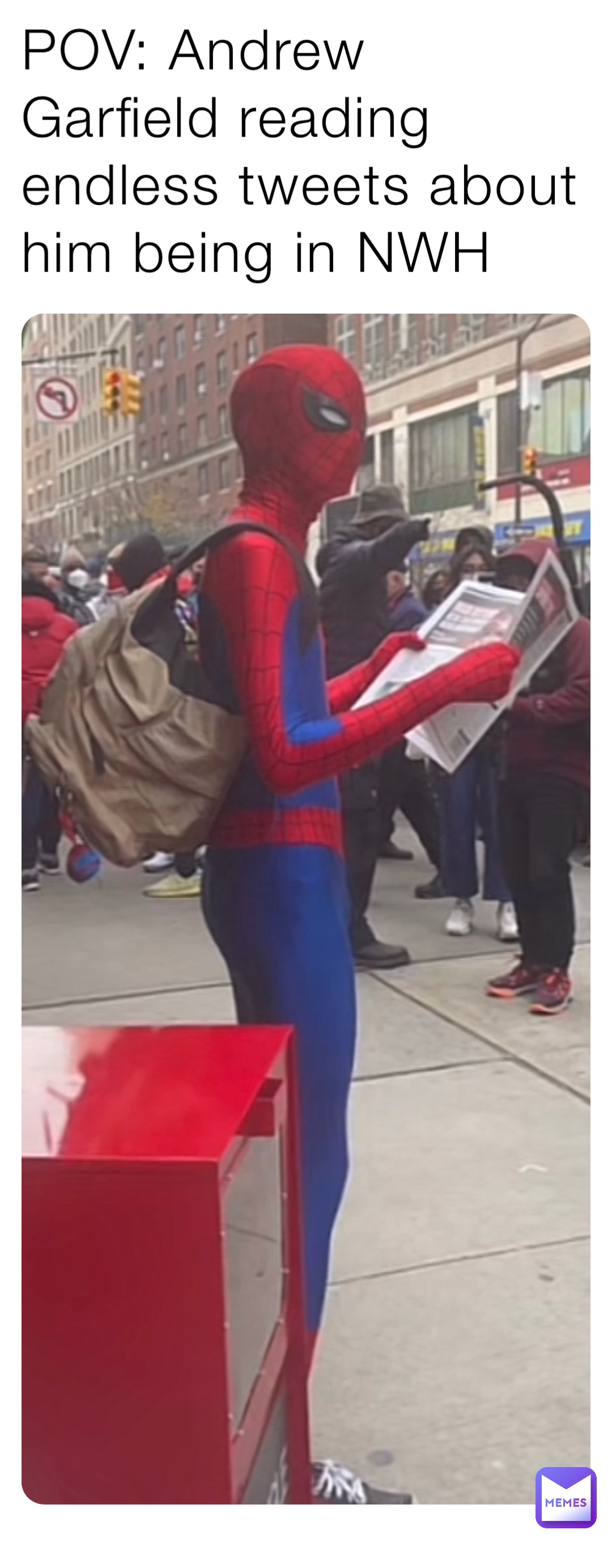 POV: Andrew Garfield reading endless tweets about him being in NWH