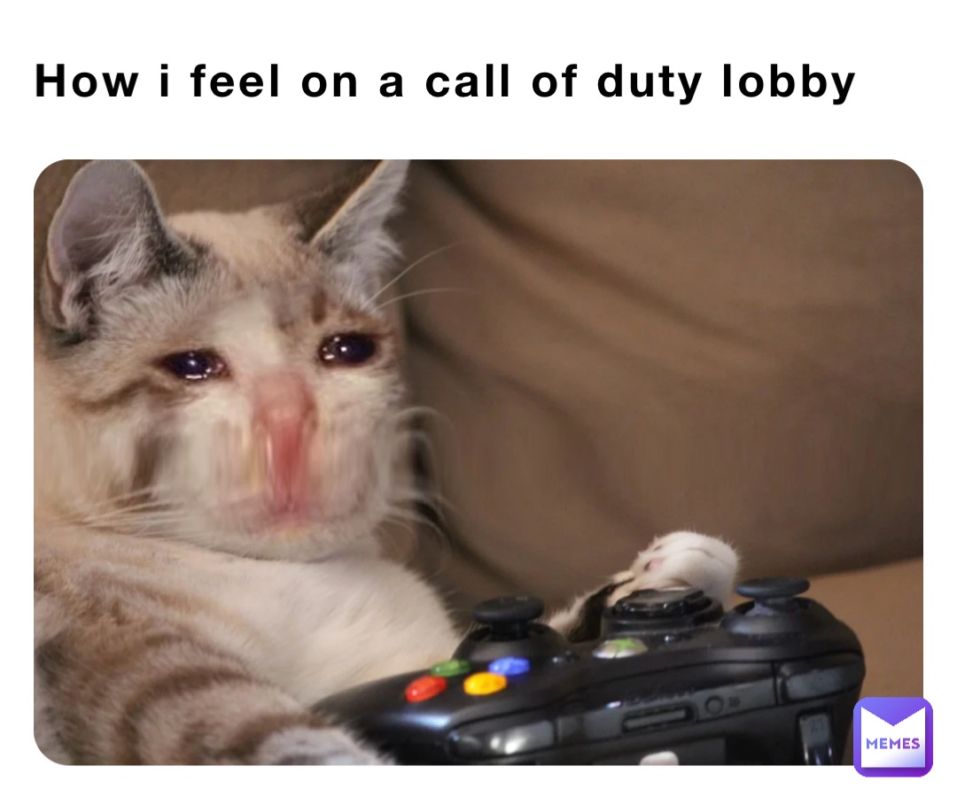 How i feel on a call of duty lobby
