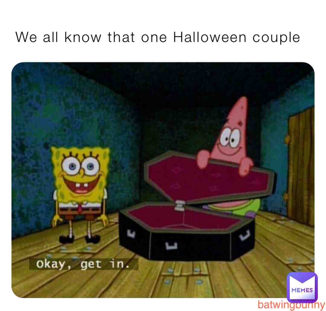 #halloweencouple #halloween #coffin #spooky #spongebob #fall