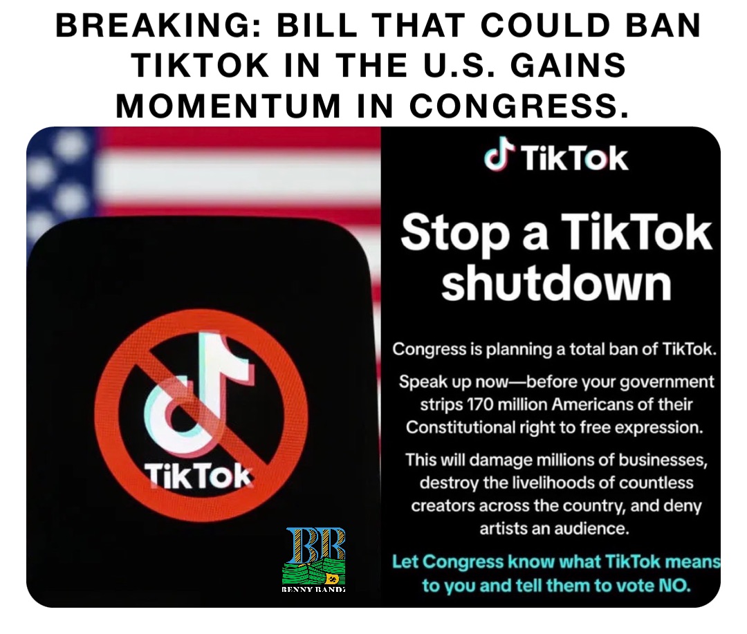 BREAKING: Bill that could ban TikTok in the U.S. gains momentum in Congress.