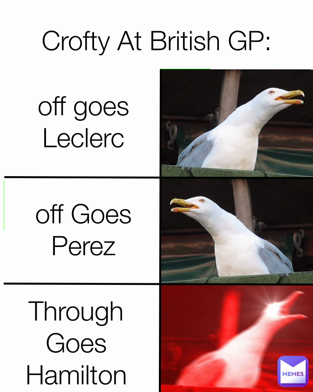 Through Goes Hamilton off Goes Perez Crofty At British GP: off goes Leclerc
