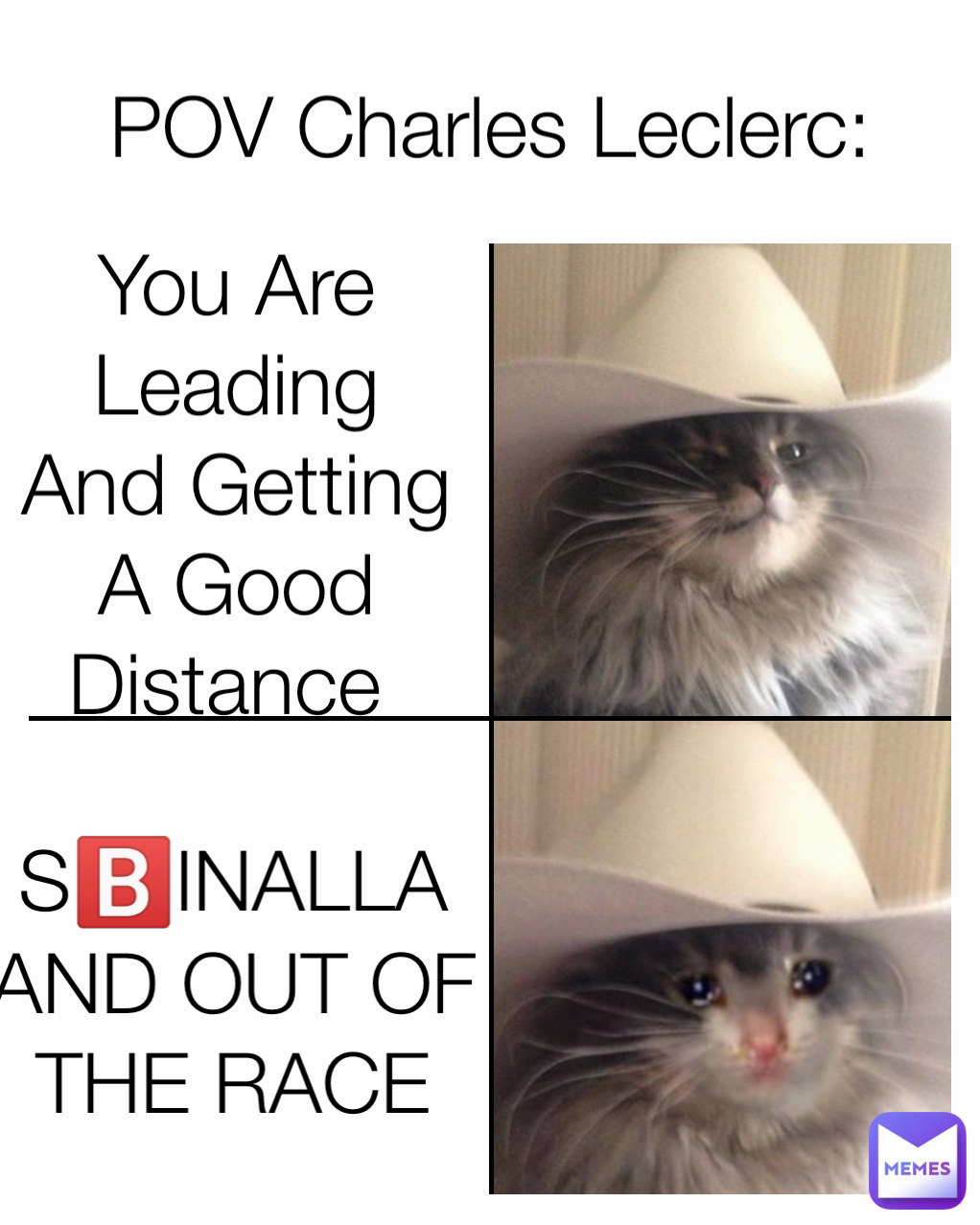 S🅱️INALLA AND OUT OF THE RACE You Are Leading And Getting A Good Distance  POV Charles Leclerc: