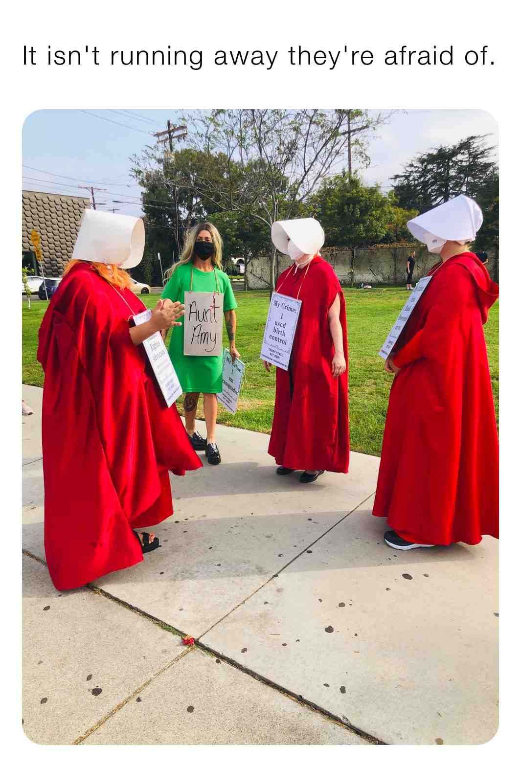 #dumptrump #handmaids #protest #womans #resist #politics #usa #vote #fucktrump