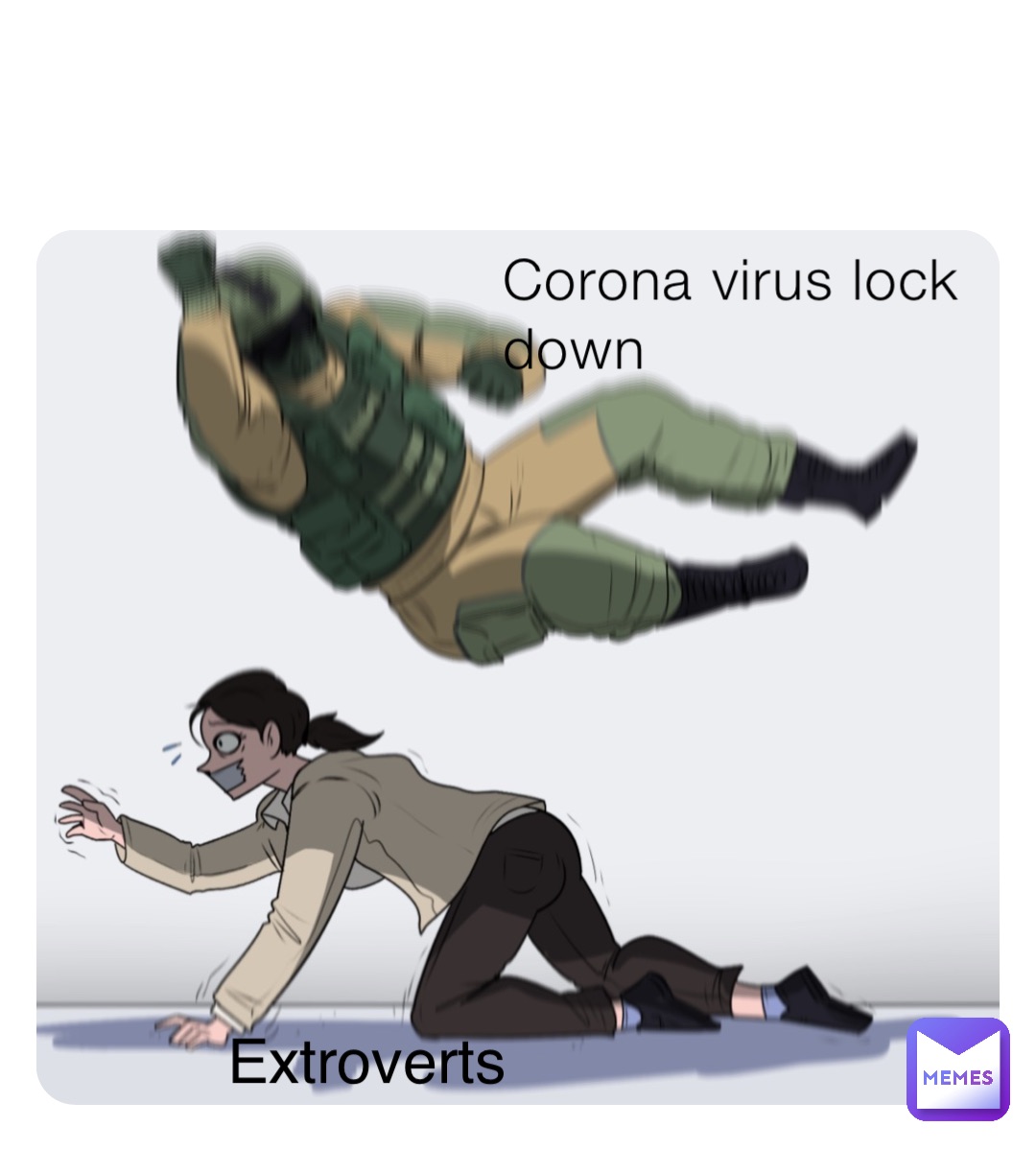 Corona virus lock down Extroverts