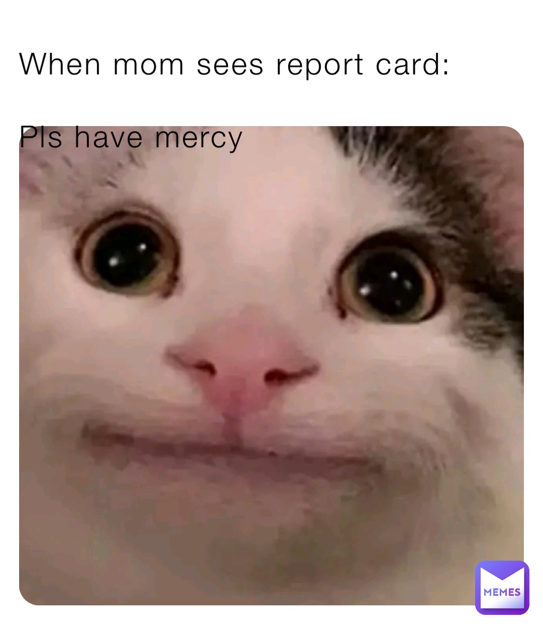 When mom sees report card:

Pls have mercy