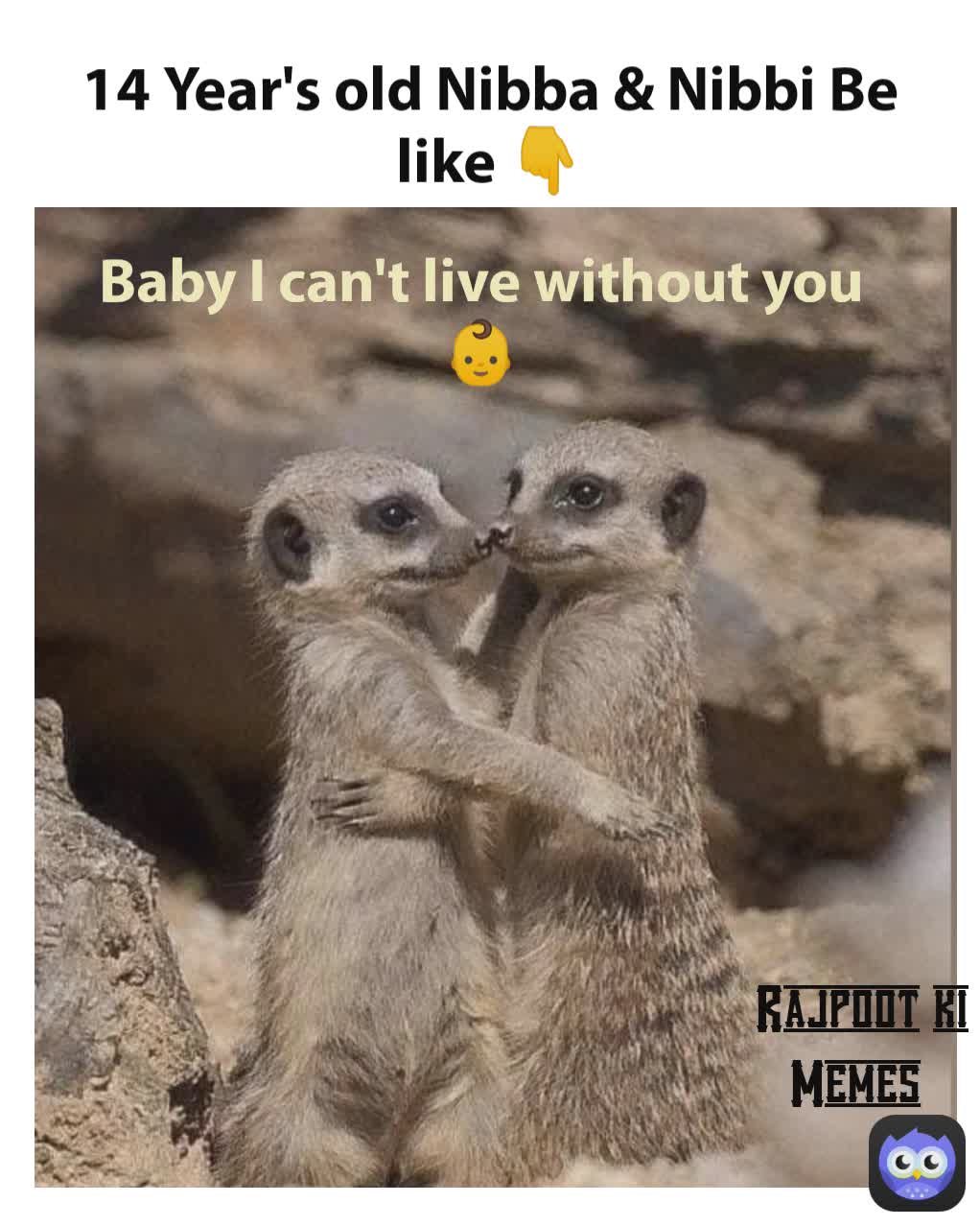 Baby I can't live without you  Rajpoot ki Memes 14 Year's old ...