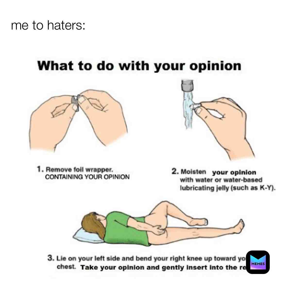 Meme shared by @bananathighs