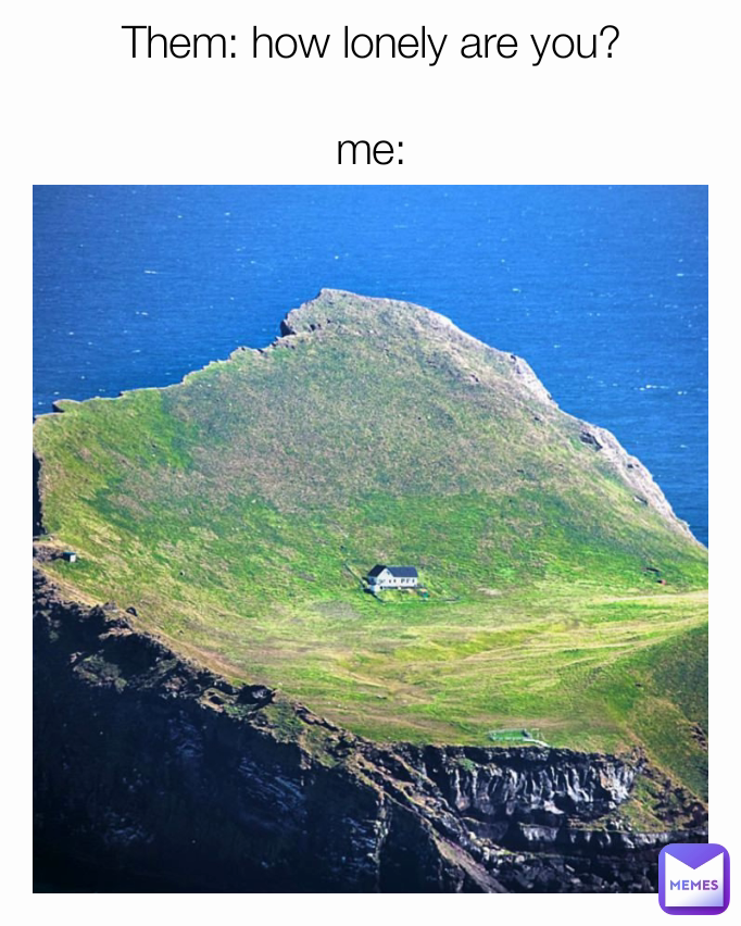 Them: how lonely are you?

me: