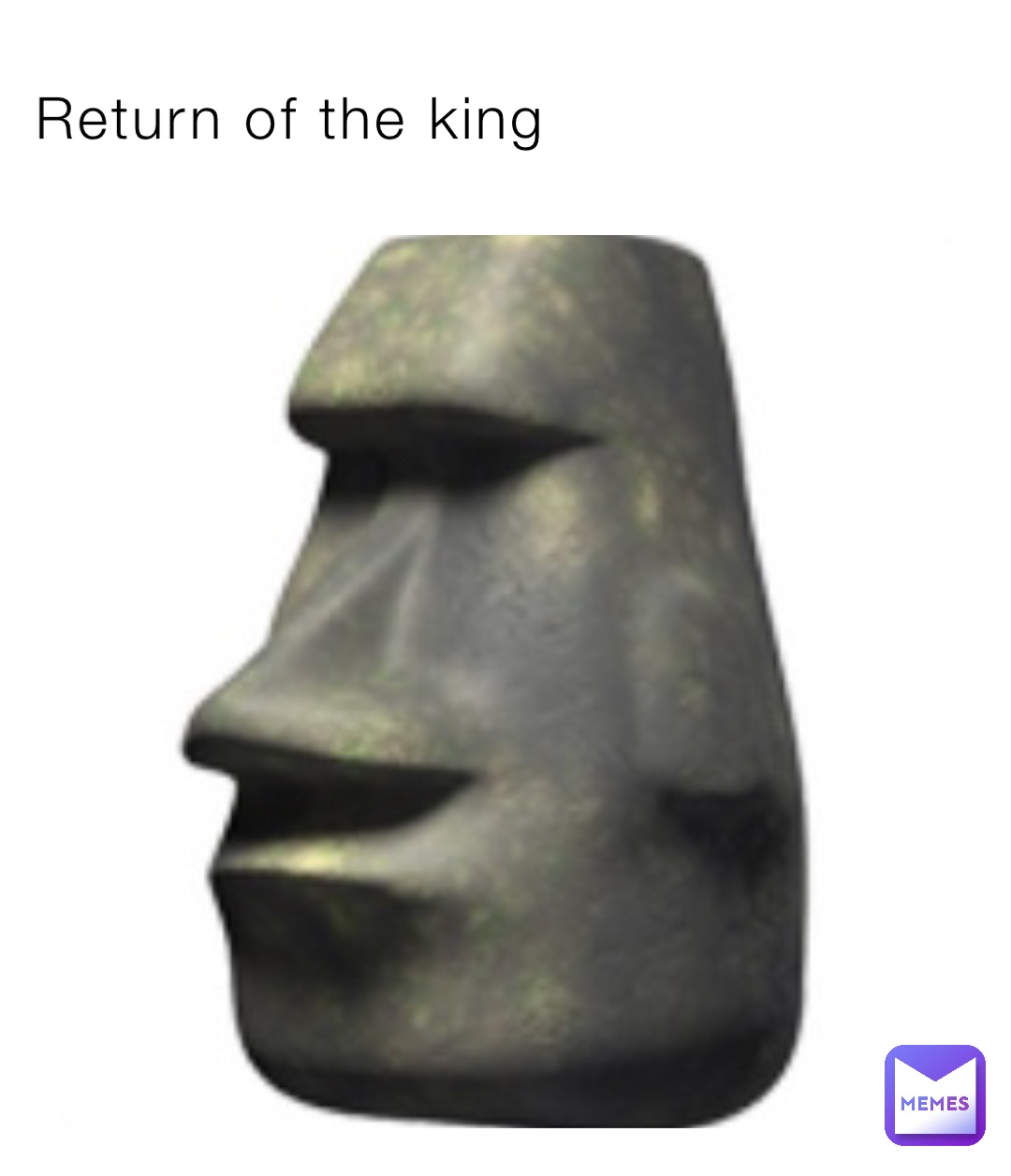 Meme Enjoyer Funny Moai Emoji