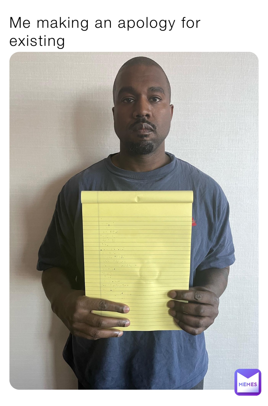 Me making an apology for existing