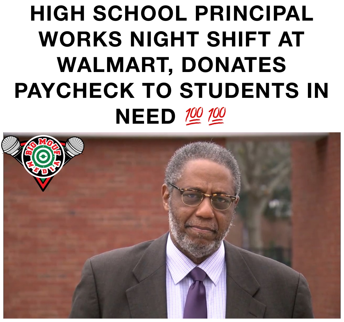 HIGH SCHOOL PRINCIPAL WORKS NIGHT SHIFT AT WALMART, DONATES PAYCHECK TO STUDENTS IN NEED 💯💯