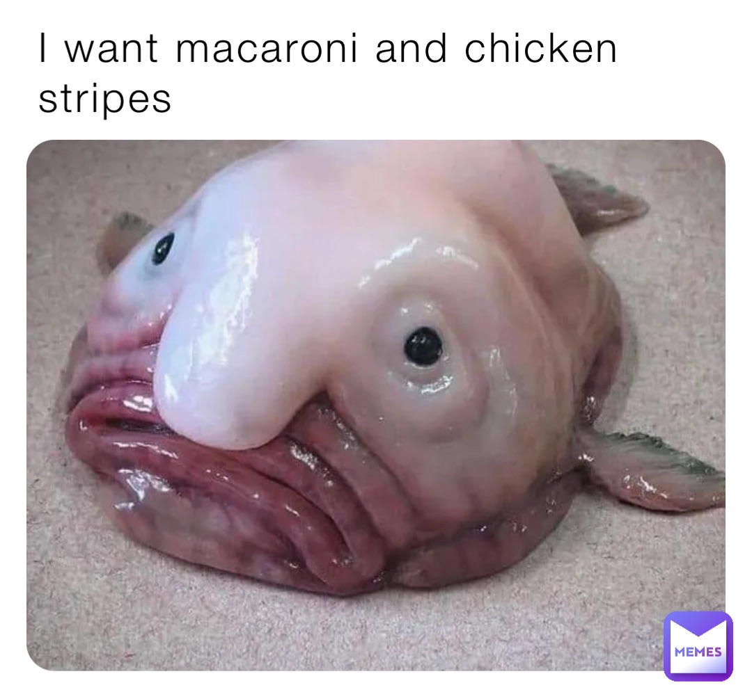 I want macaroni and chicken stripes Vcv