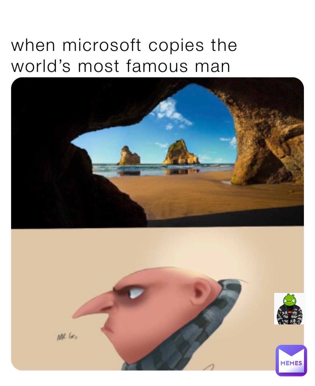 when microsoft copies the world’s most famous man