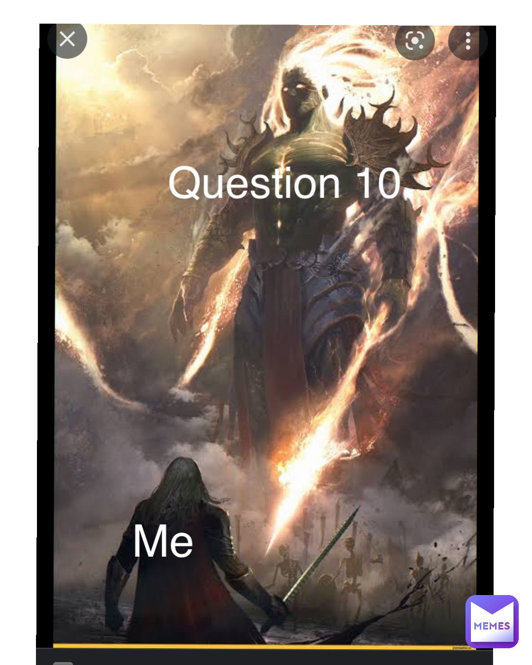 Double tap to edit Question 10 Me