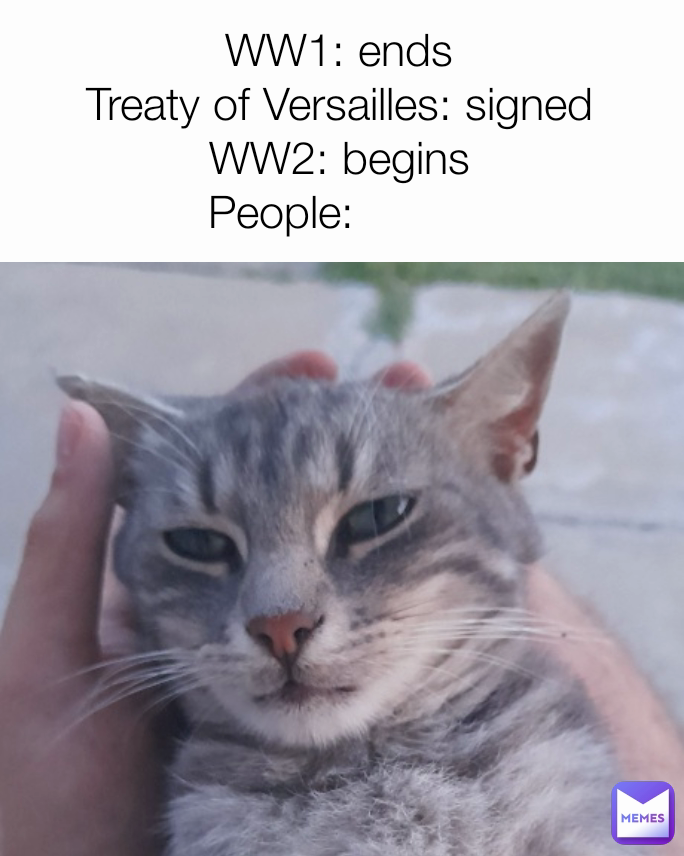 WW1: ends
Treaty of Versailles: signed
WW2: begins
       People:                