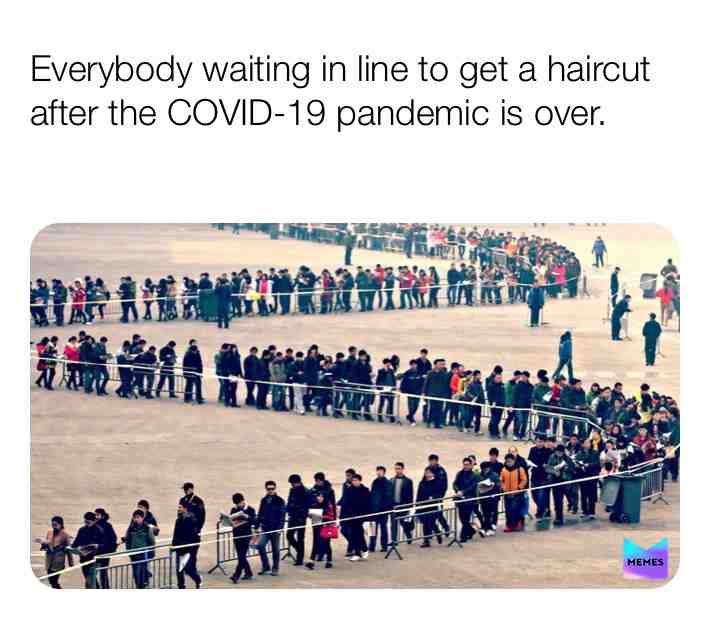 #COVID19  #Coronavirus  #StaySafe  #StayAtHome  #LongLine  #Haircut