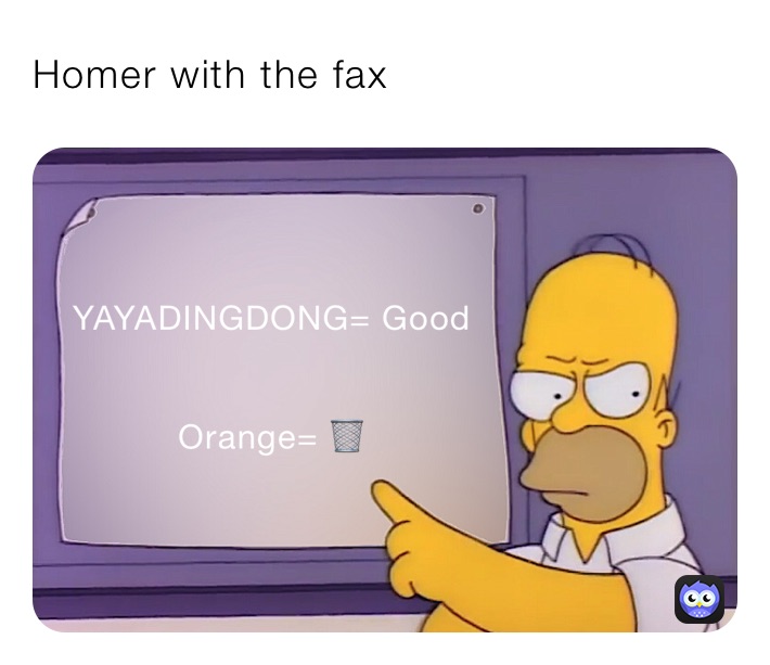 Homer with the fax