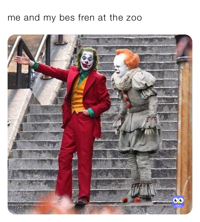me and my bes fren at the zoo 