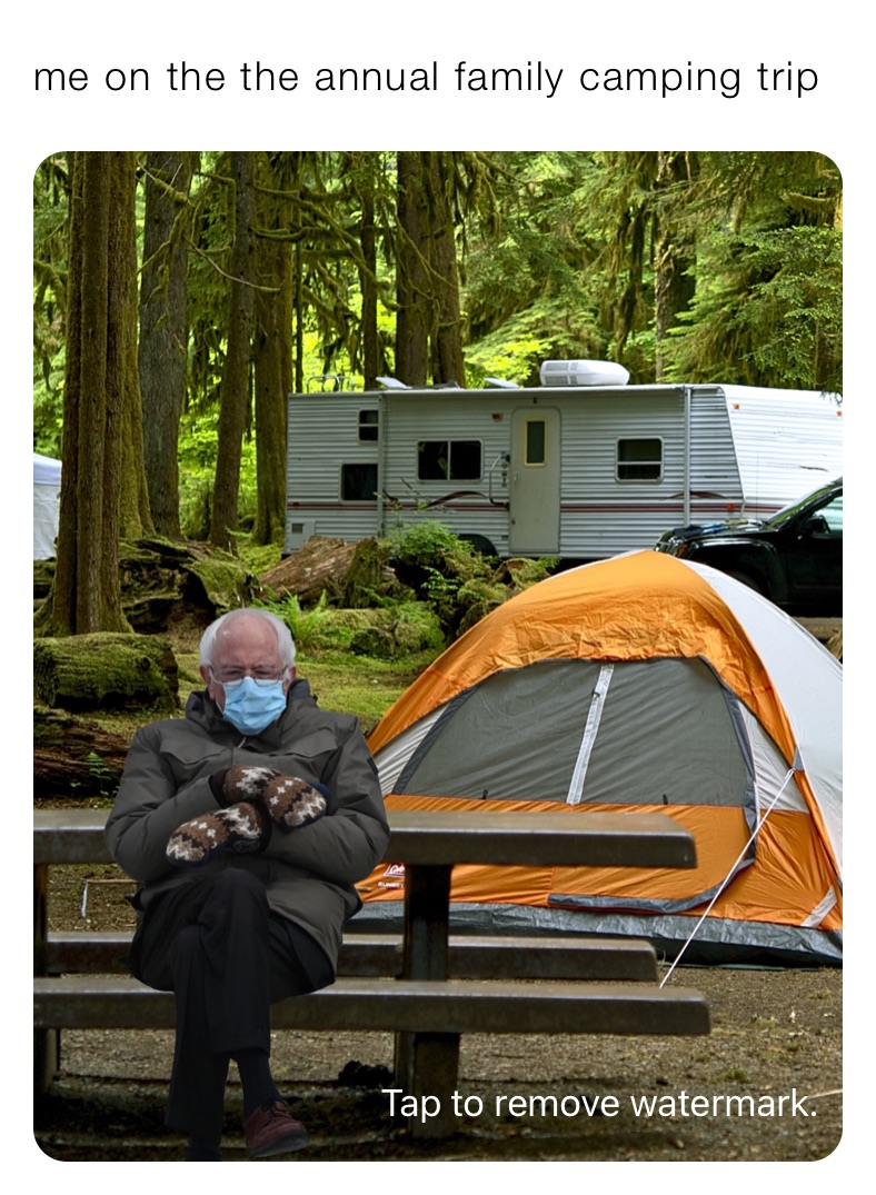 me on the the annual family camping trip￼