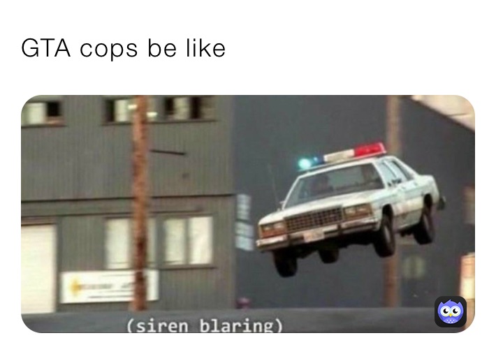 GTA cops be like