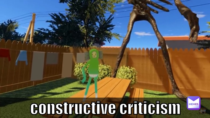 constructive criticism 