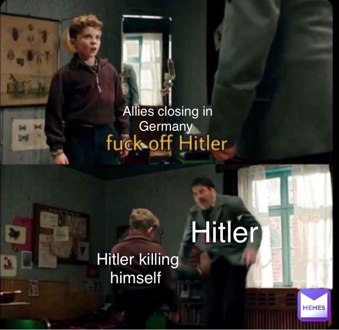 Allies closing in 
Germany Hitler killing 
himself Hitler