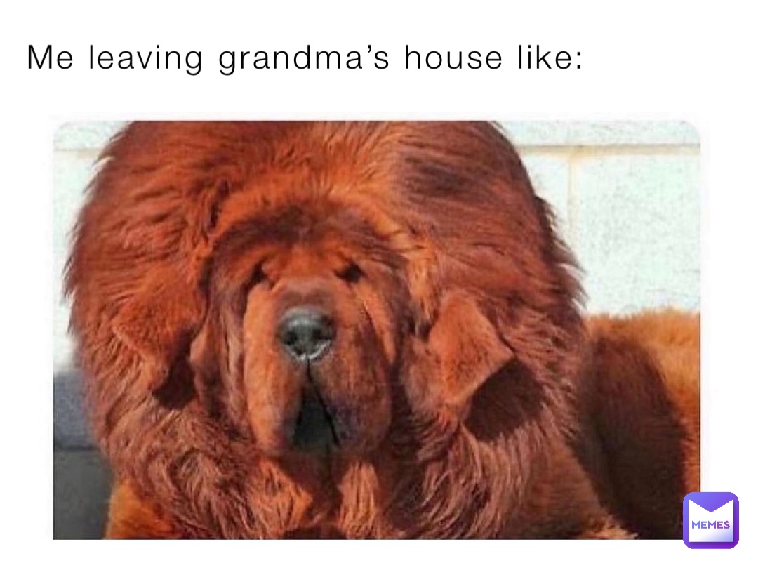 Me leaving grandma’s house like: