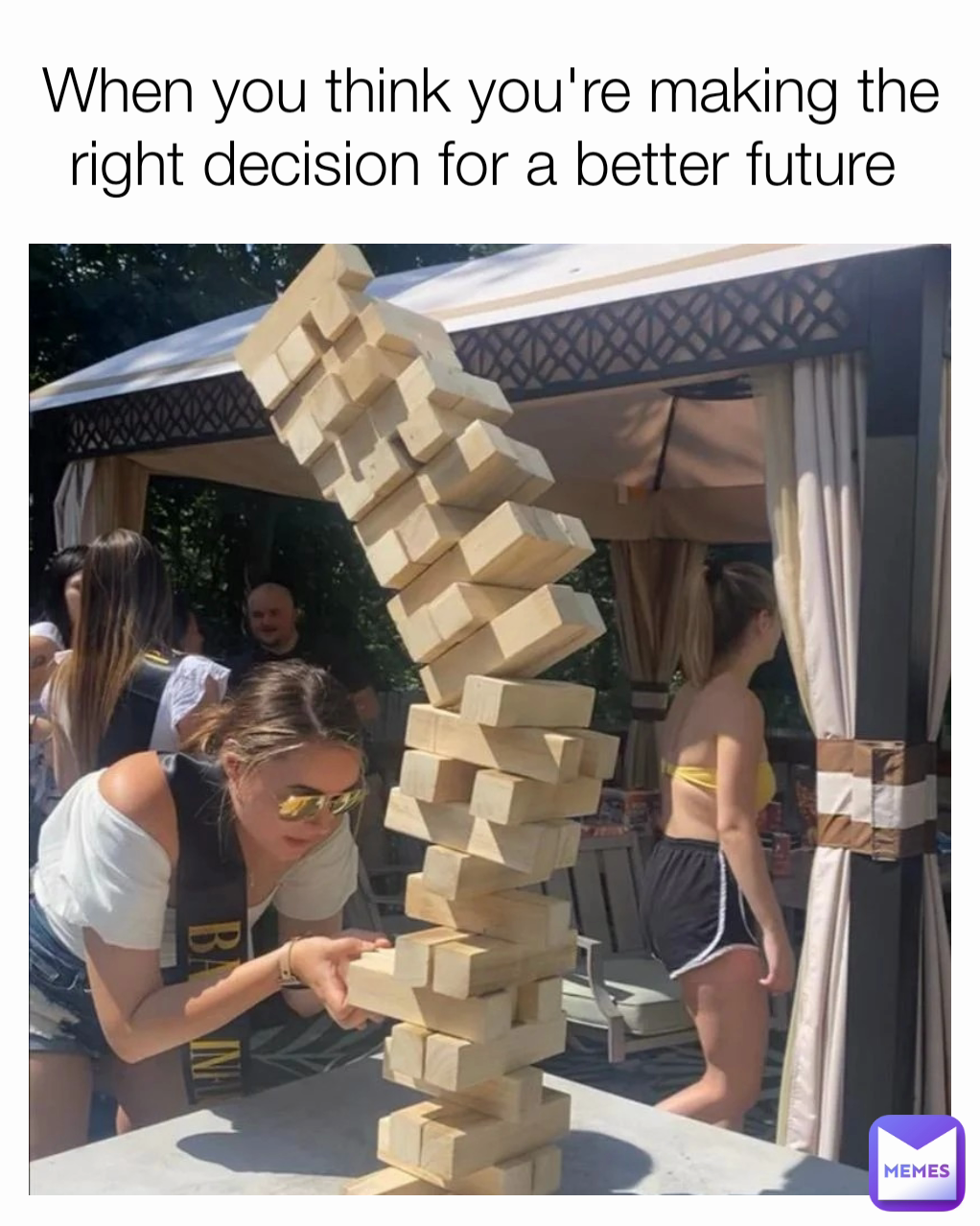 When you think you're making the right decision for a better future 