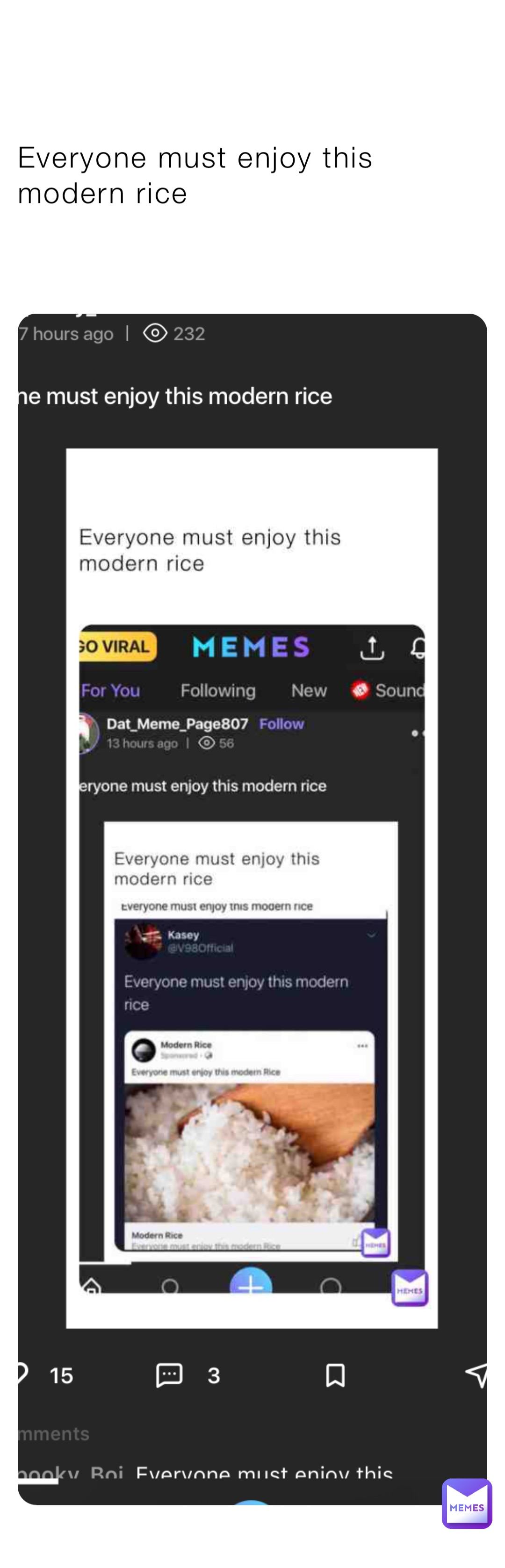 Everyone must enjoy this modern rice