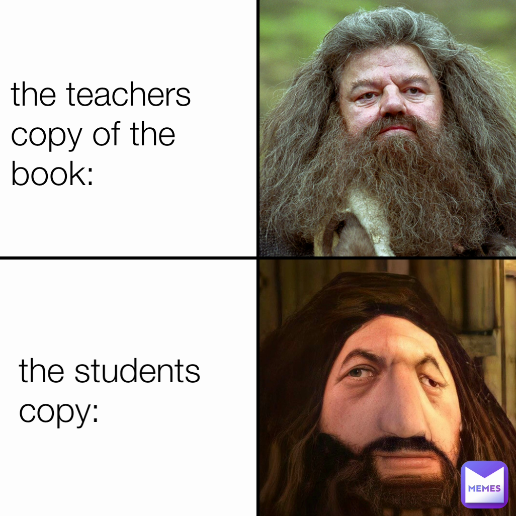 the teachers copy of the book: the students copy: