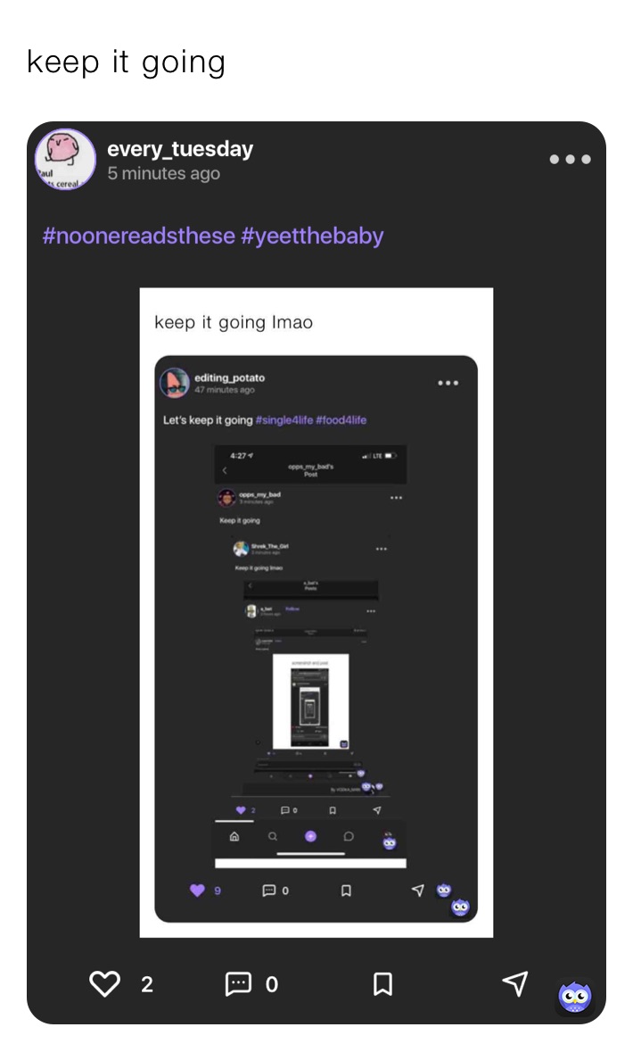 keep it going