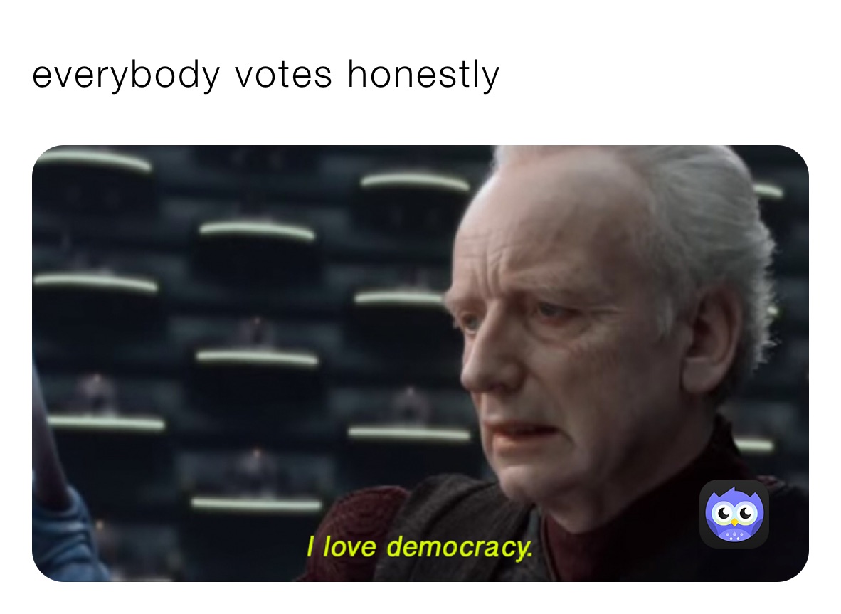 everybody votes honestly 