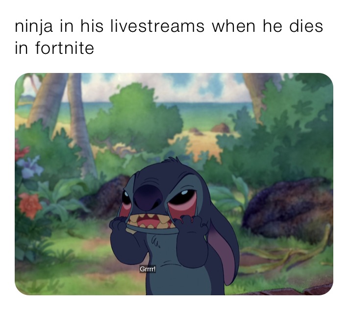 ninja in his livestreams when he dies in fortnite