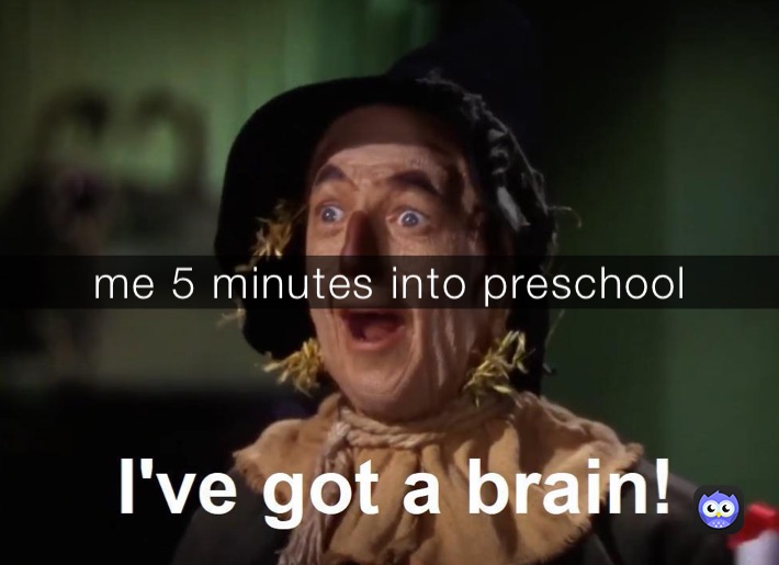 me 5 minutes into preschool