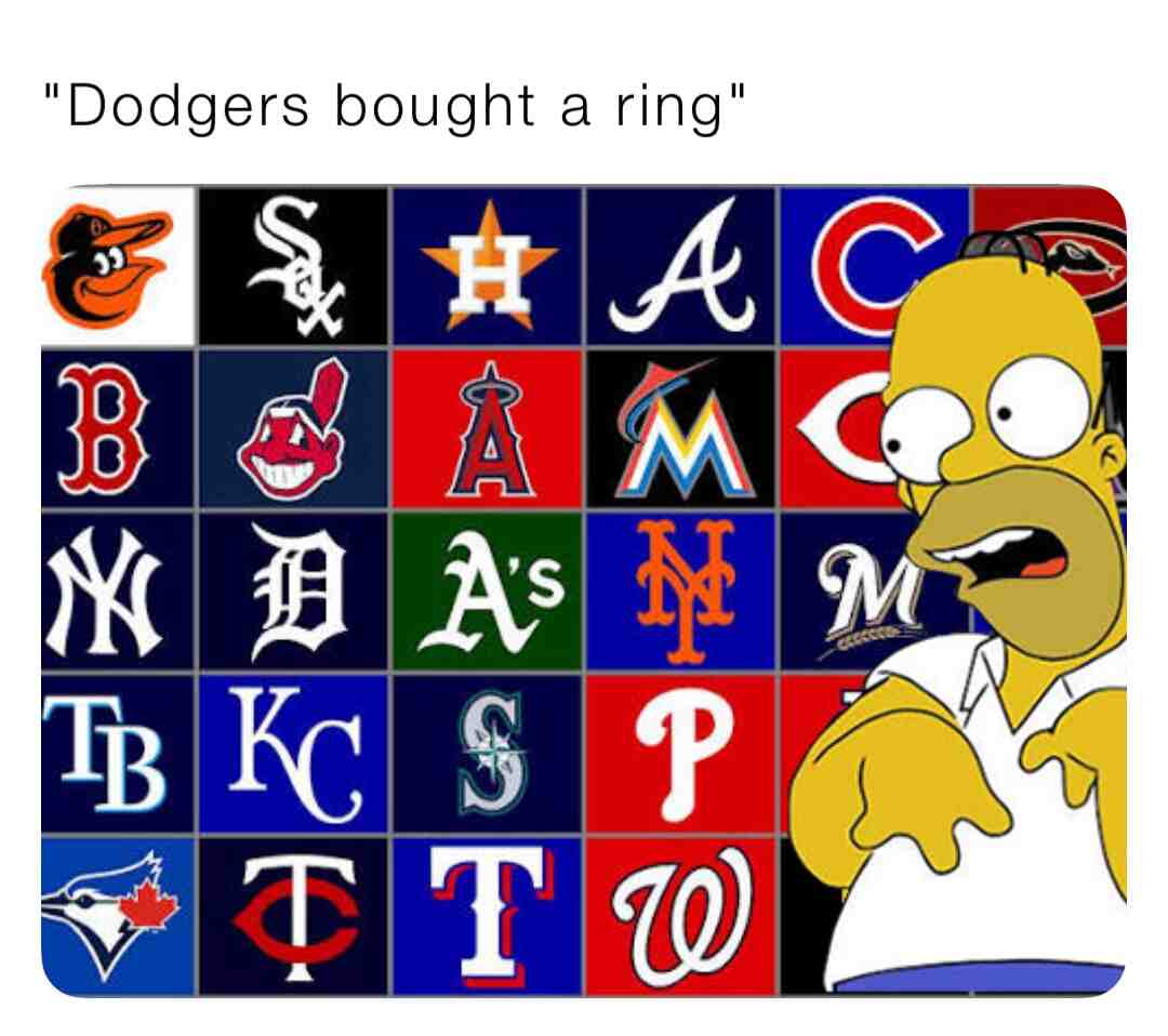 Fans of losing teams #MLB #Funny #Dodgers #Homer #Simpsons